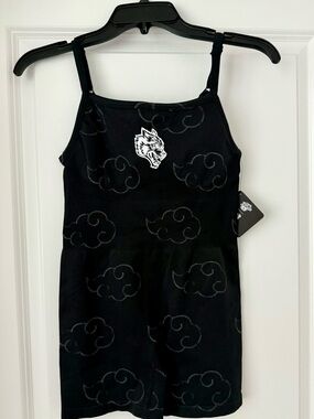 Darc Sport Women’s NARUTO "Believe" Black Bodysuit With Clouds 71/500 Size M New